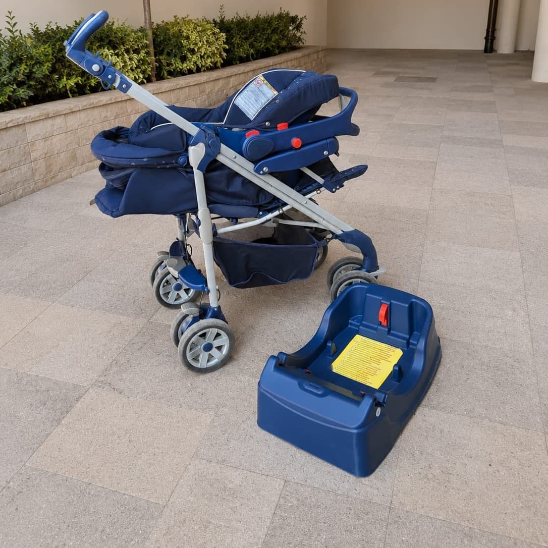 Chicco bebek arabası+bebek karyolası+araba tabanı 💙 - 7