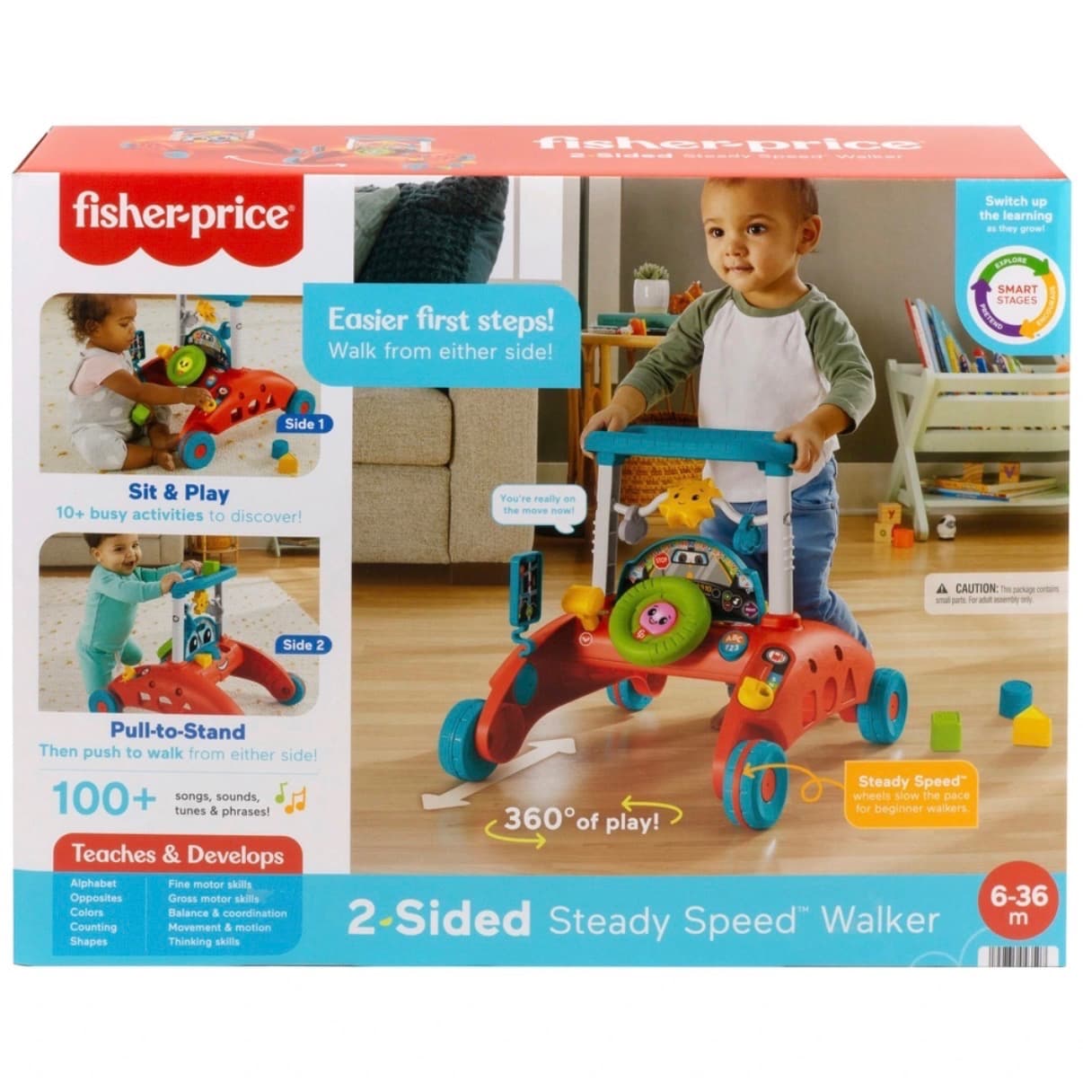 Fisher-Price, girello bidirezionale a velocità costante con canzoni e frasi - 2
