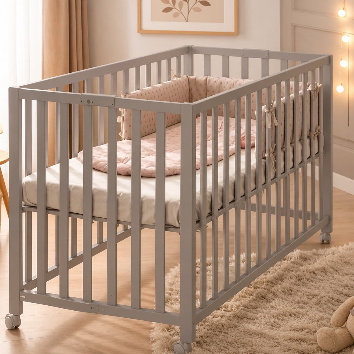 Wooden cribs, Roba fold up wooden bed