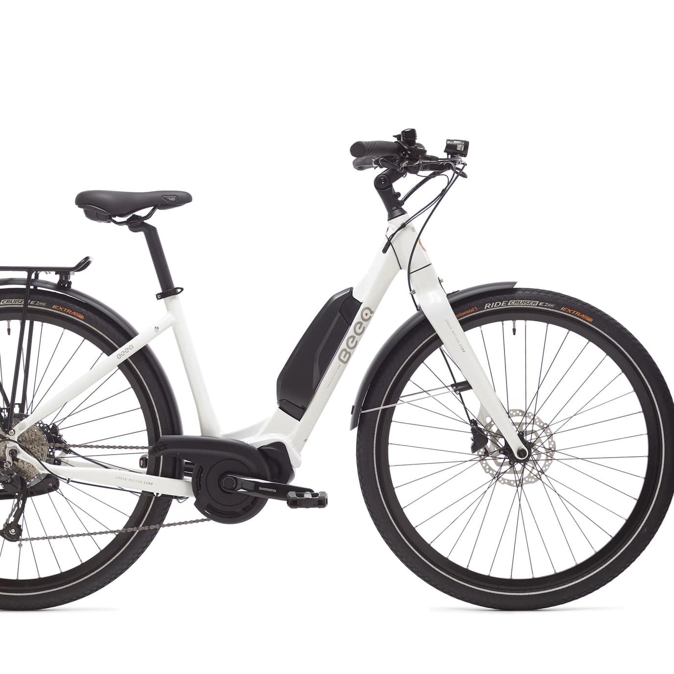 Bicicleta eléctrica y asiento infantil