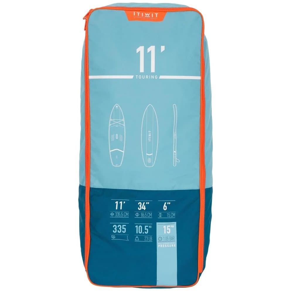 Itiwit Aufblasbares Paddelbrett, 11 Zoll, 335 x 86 x 15 cm, blau - 4