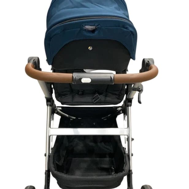 Passeggino Mockingbird Single 2.0, Sea, argento con pelle Penny, gocce d'acquerello - 2