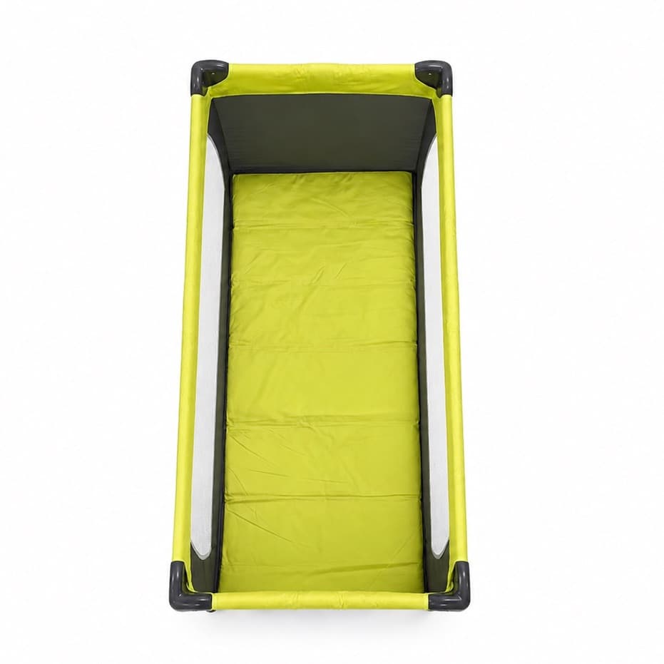 Lettino a ombrello Comptine Youpi — Verde lime e grigio - 3