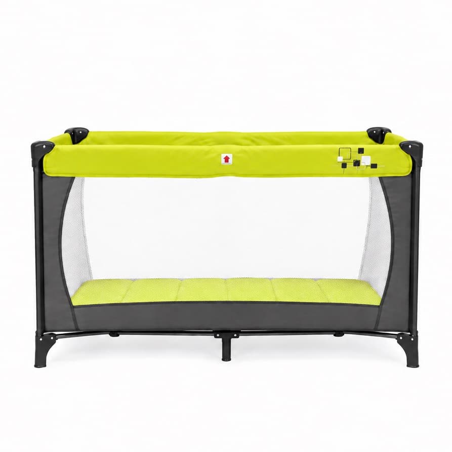Sombrilla Comptine Youpi — Verde lima y gris