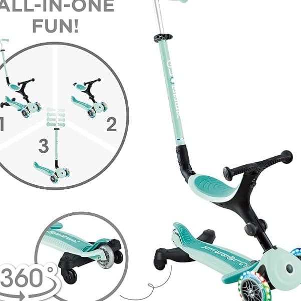 Globber Go Up Active Lights 360° Scooter