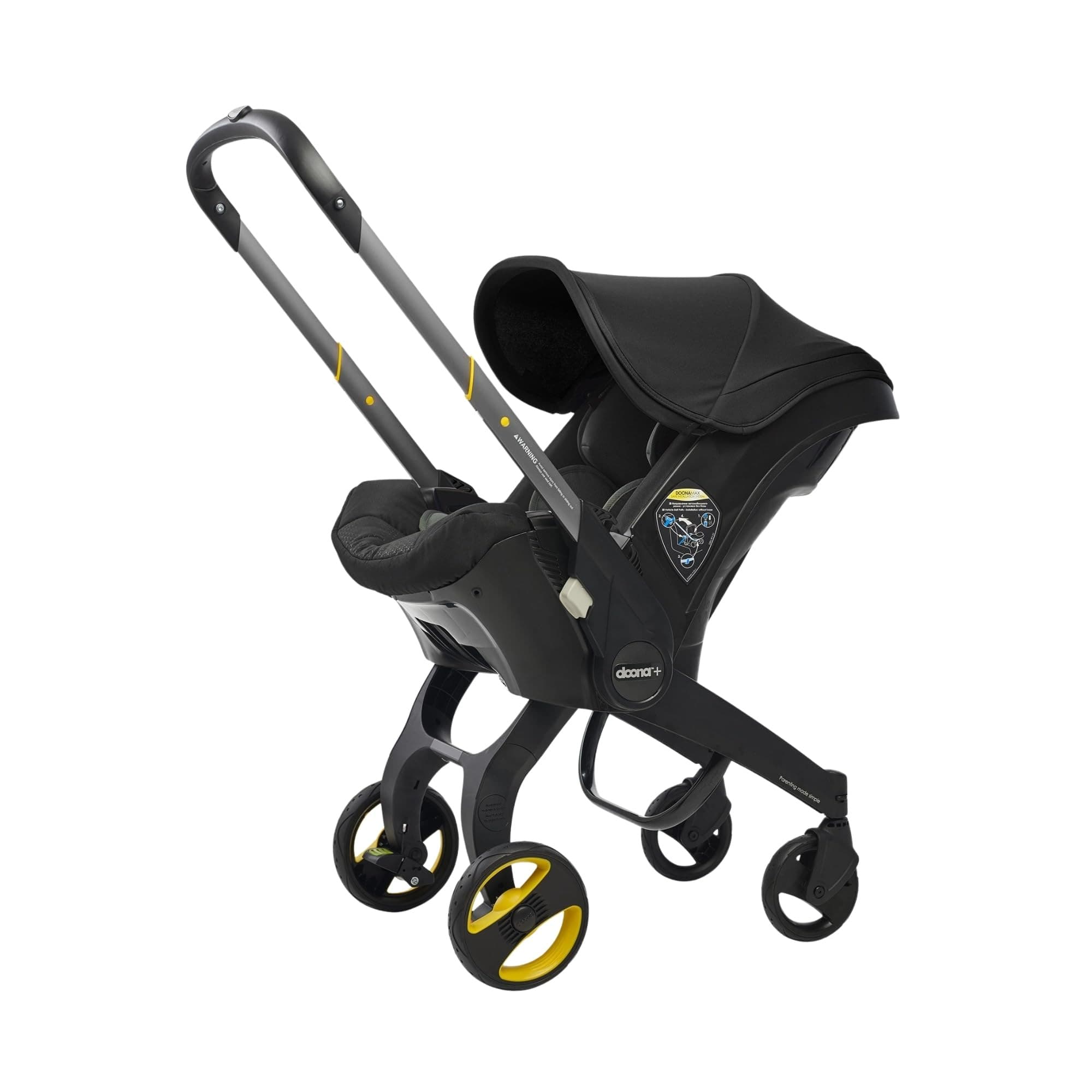 Seggiolino auto e passeggino per neonati tutto in uno con base