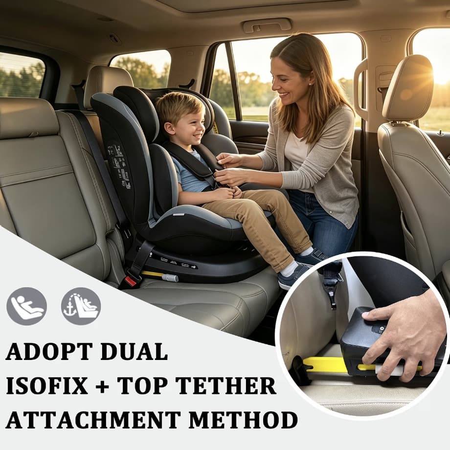 Reecle - Autositz mit ISOFIX - 40-150 cm, <36 kg - 4