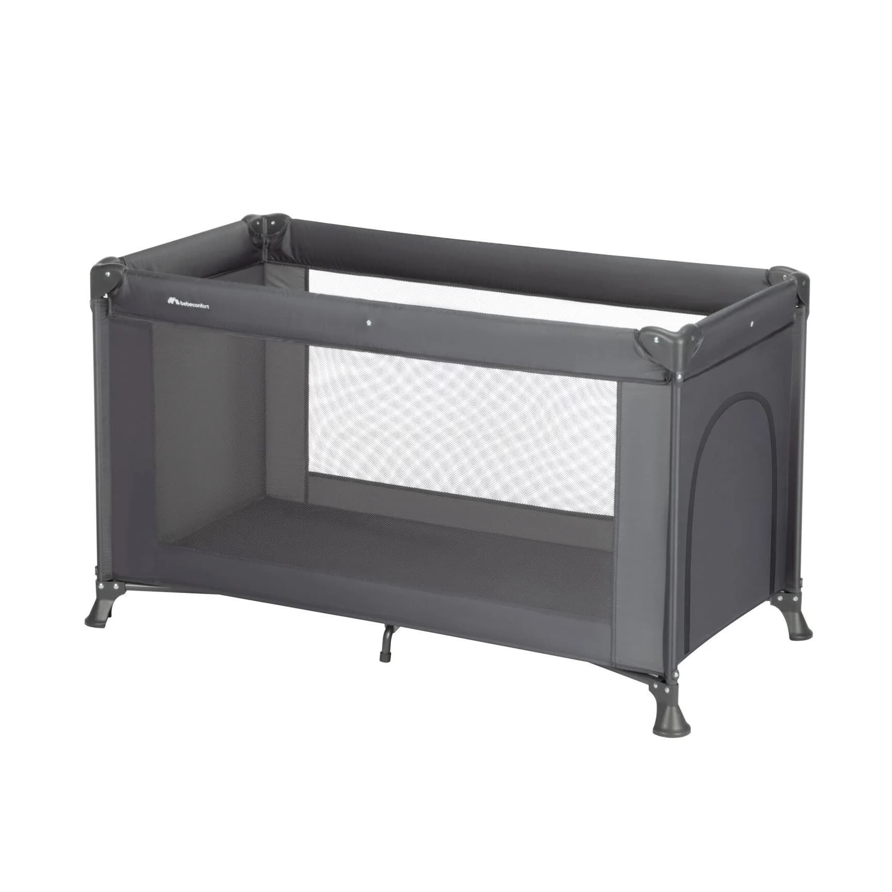 BebeConfort Sweet Dreams, lettino a ombrello per bambini, 0-3 anni (0-15 kg), 0-3 anni (0-15 kg), materasso grande e leggero, apertura laterale, design pieghevole, borsa per il trasporto inclusa, borsa per il trasporto inclusa, borsa per il trasporto inclusa, borsa per il trasporto inclusa, grafite minerale