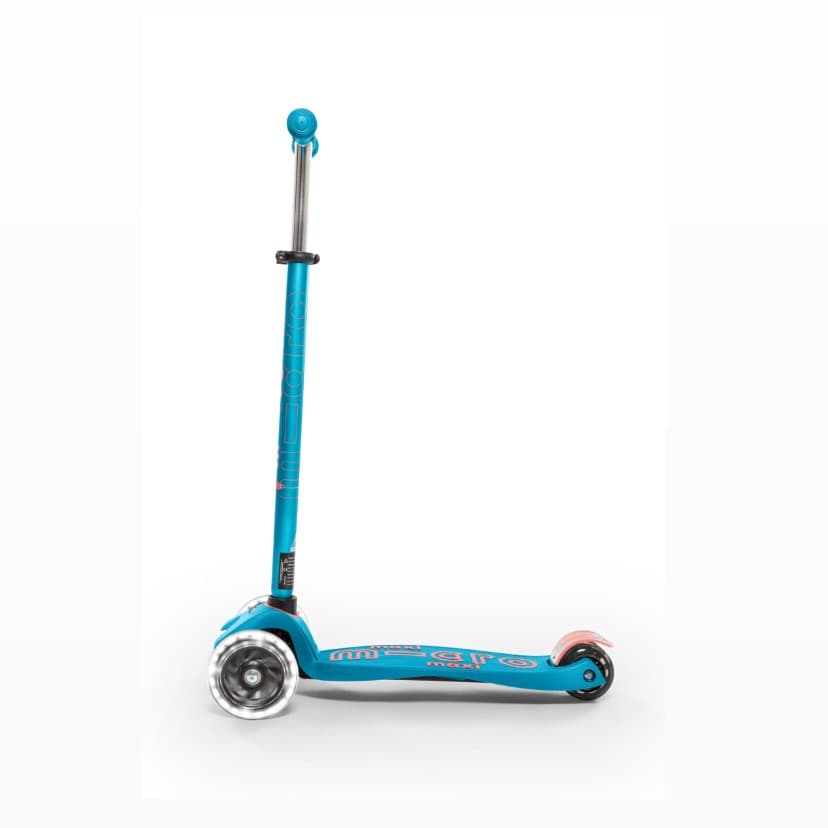 Trottinette LED Maxi Micro Deluxe + micro casque bleu taille moyenne (52 à 56 cm) - 3