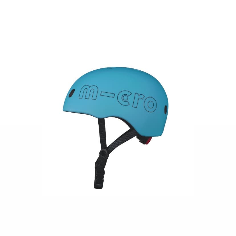 Trottinette LED Maxi Micro Deluxe + micro casque bleu taille moyenne (52 à 56 cm) - 6