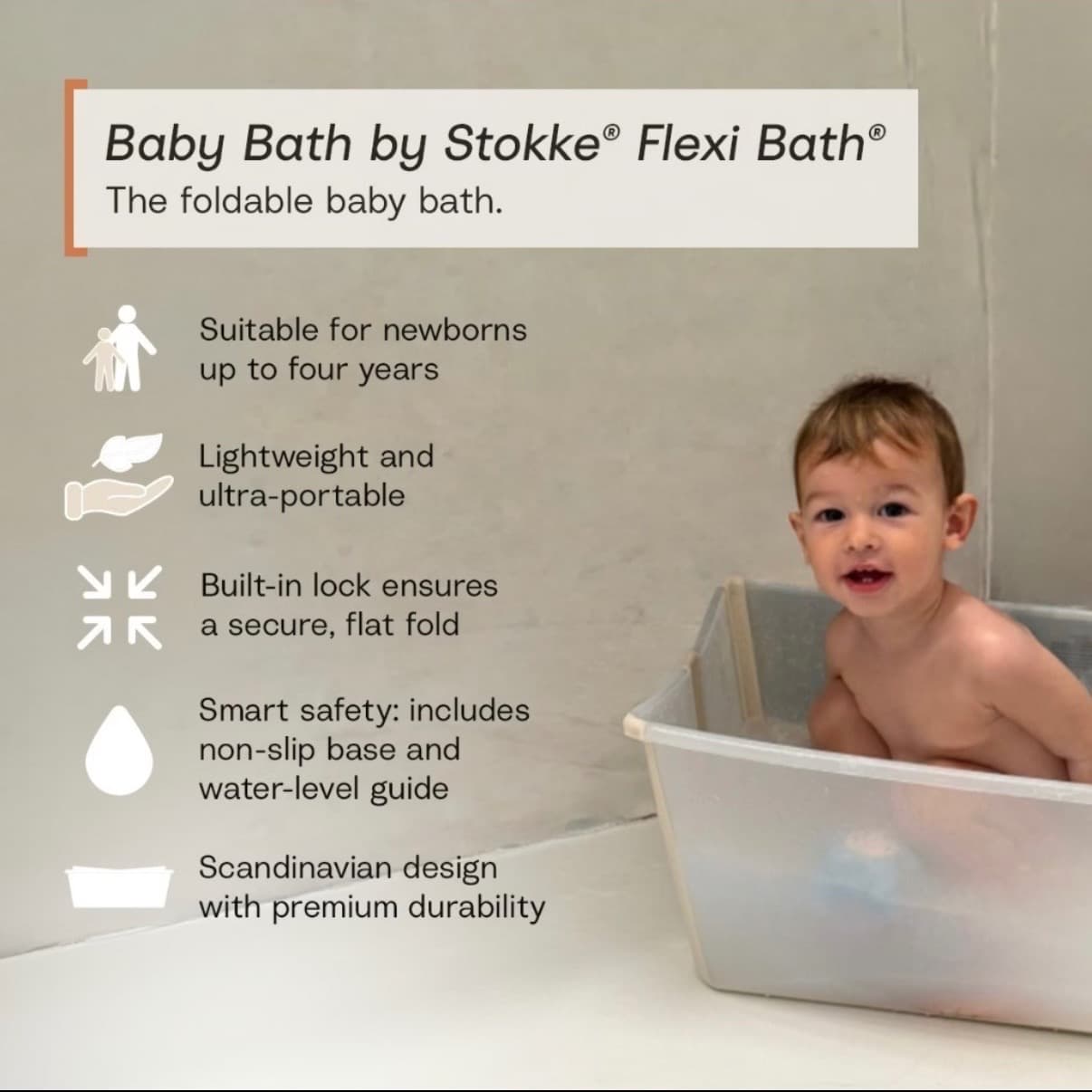 🛁 Stokke Flexi Bath + Soporte para recién nacidos - 5