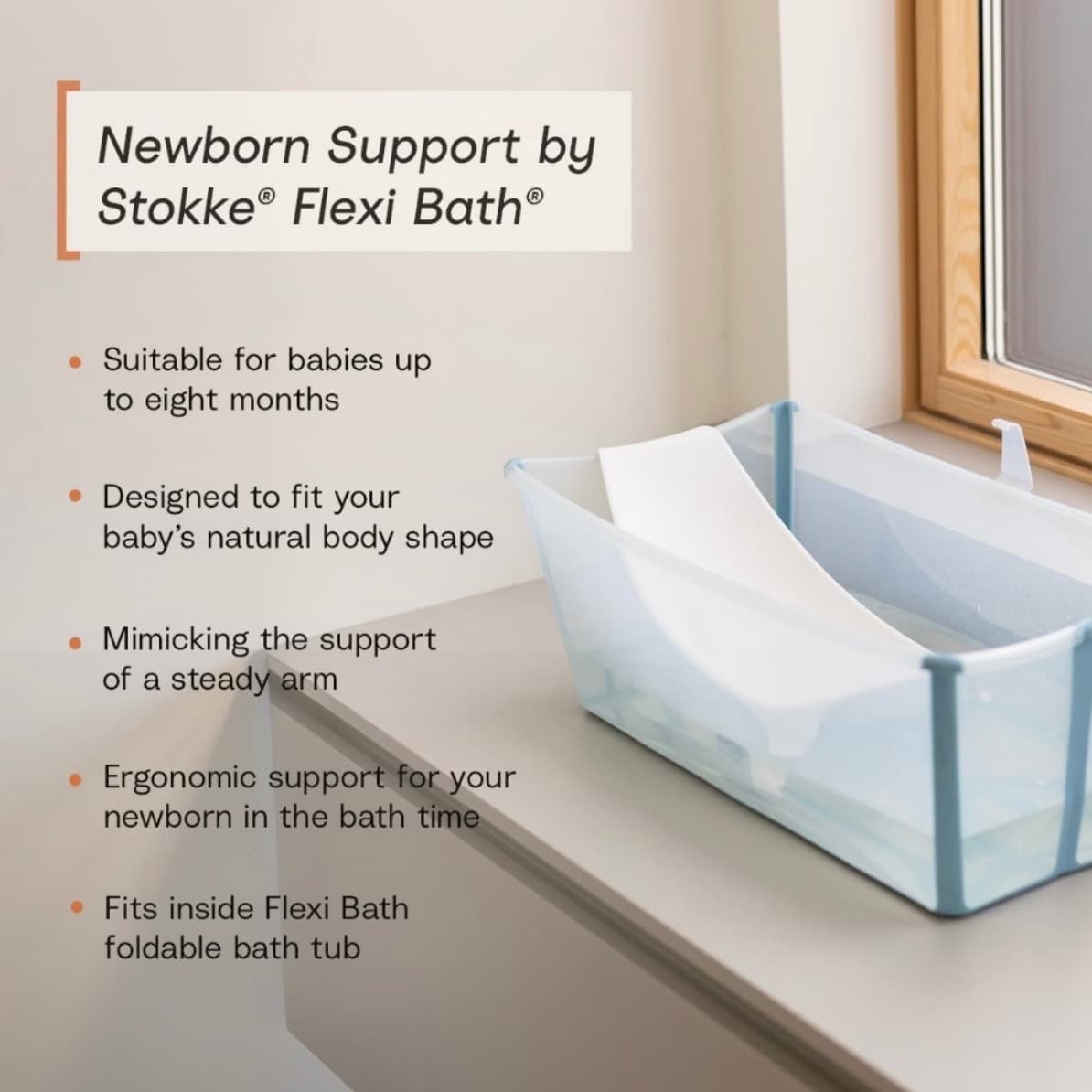 🛁 Stokke Flexi Bath + Soporte para recién nacidos - 3