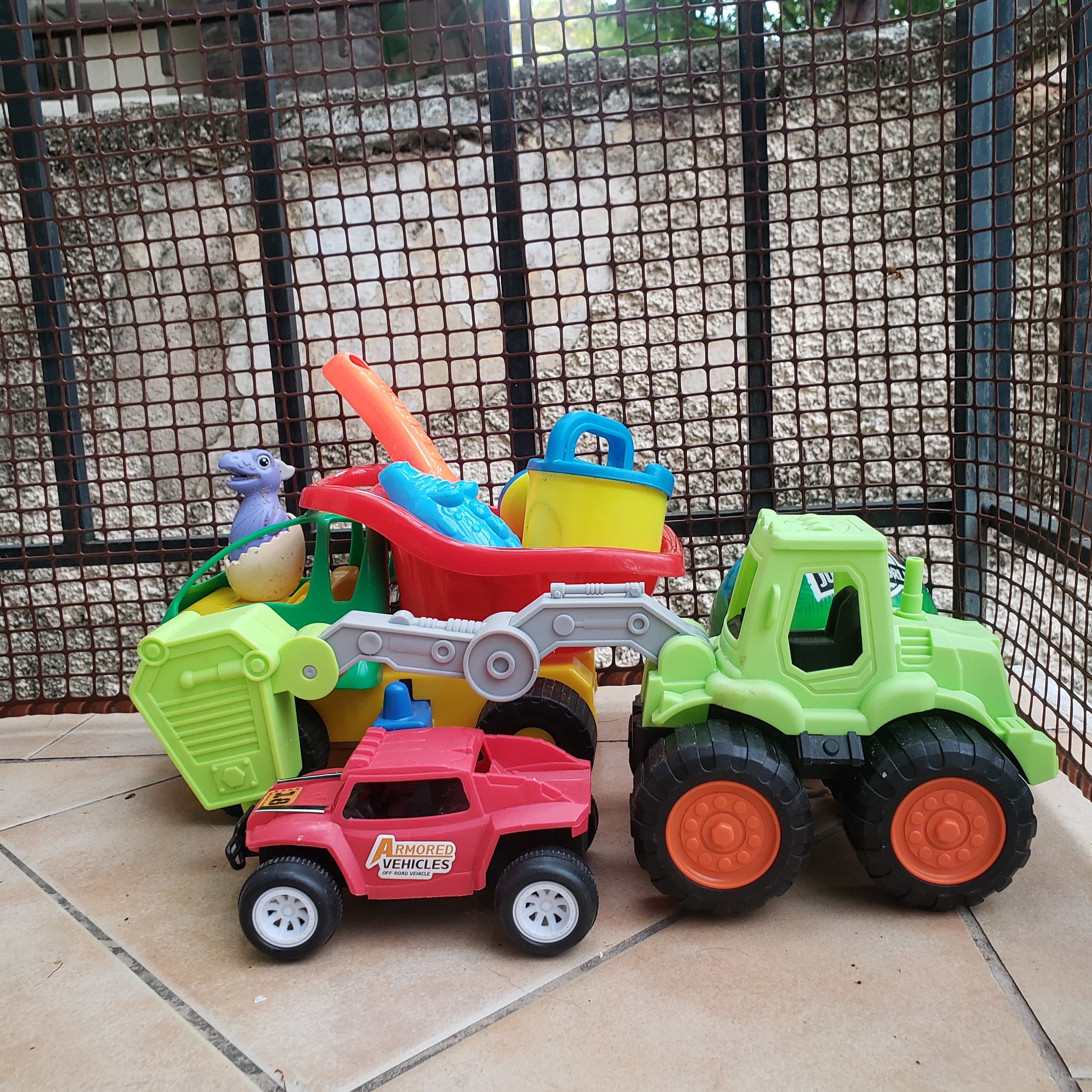 assorted outdoor toys