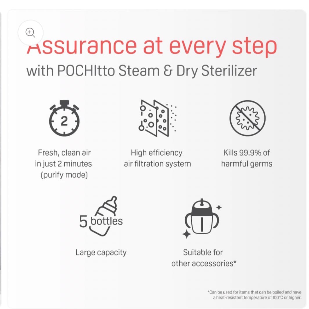 💨 Pigeon POCHItto Steam & Dry Sterilizer - 2