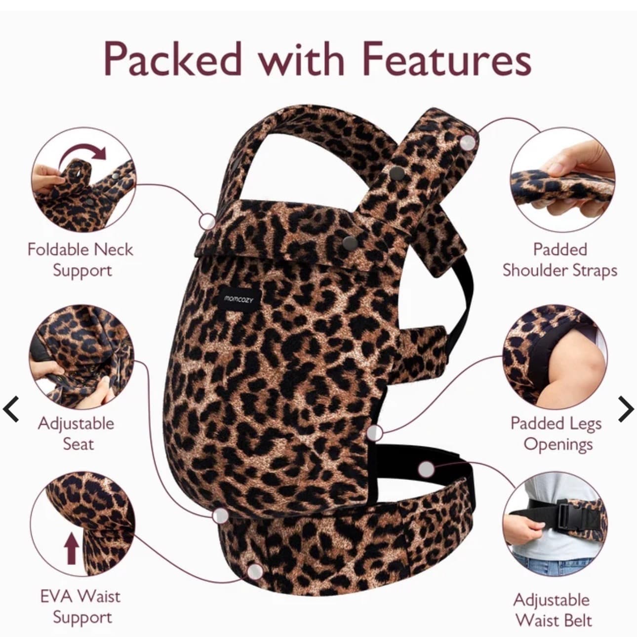 Momcozy Leopar Baskı Taşıyıcı - 2