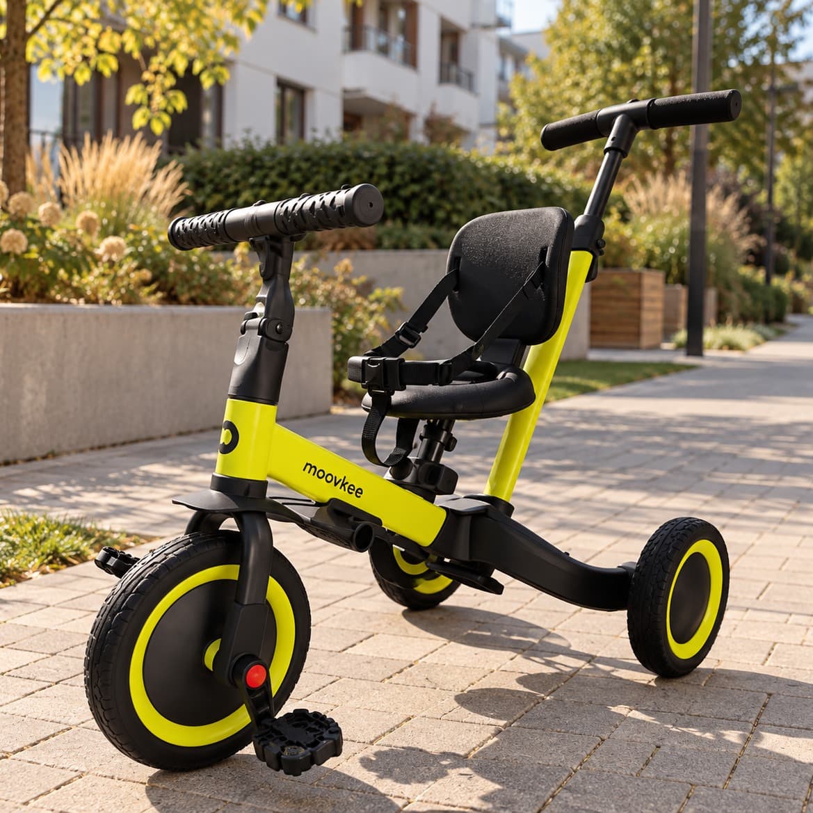 Moovkee Kids' Tricycle – Green & Black