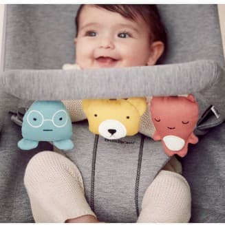 Arco de juegos BabyBjörn Amiguitos Juguetones para Hamaca Balance Soft/Bliss gris/azul/amarillo - Multicolo