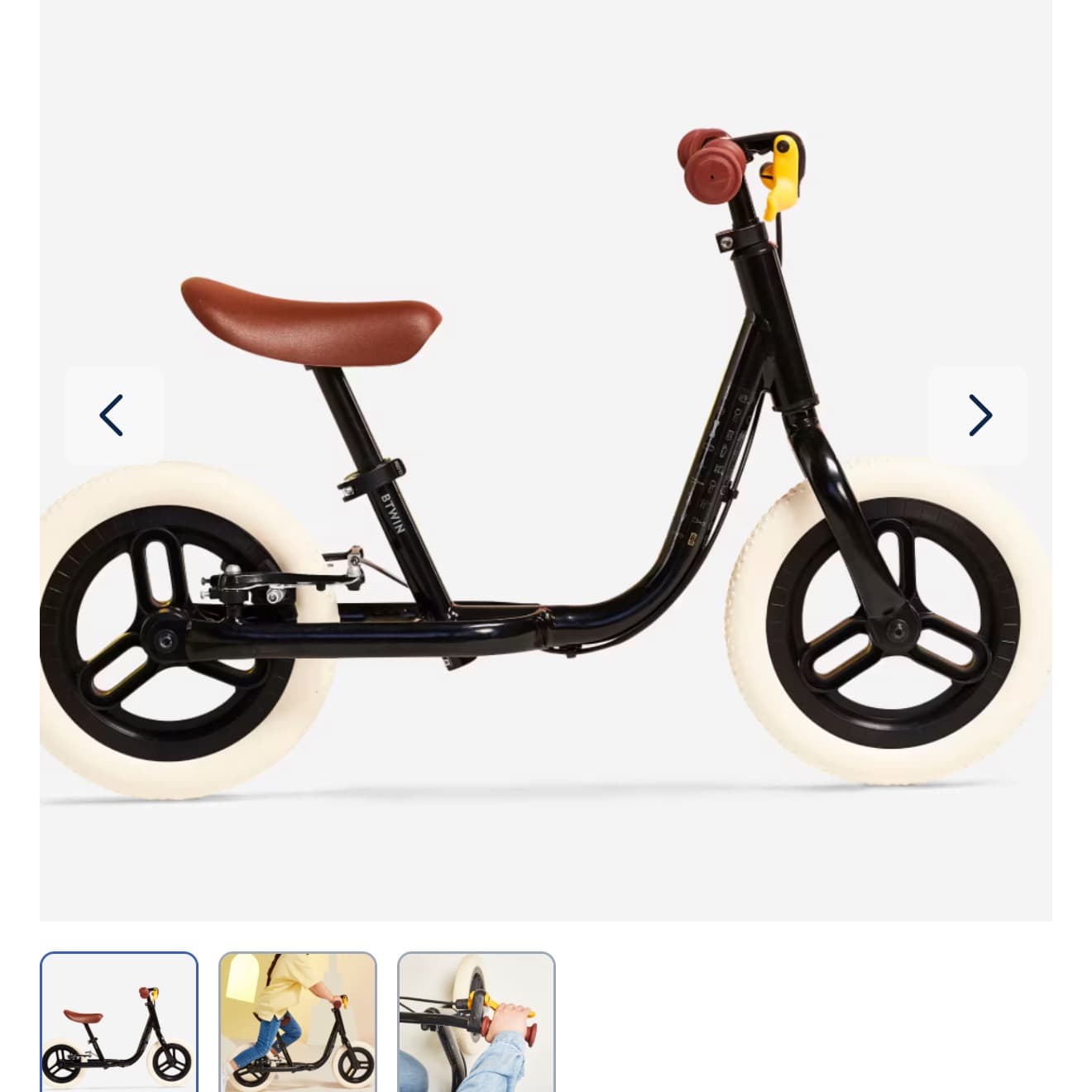 Balance bike Btwin, with "Stop and Easy" (2 to 4y, up to 105cm height)