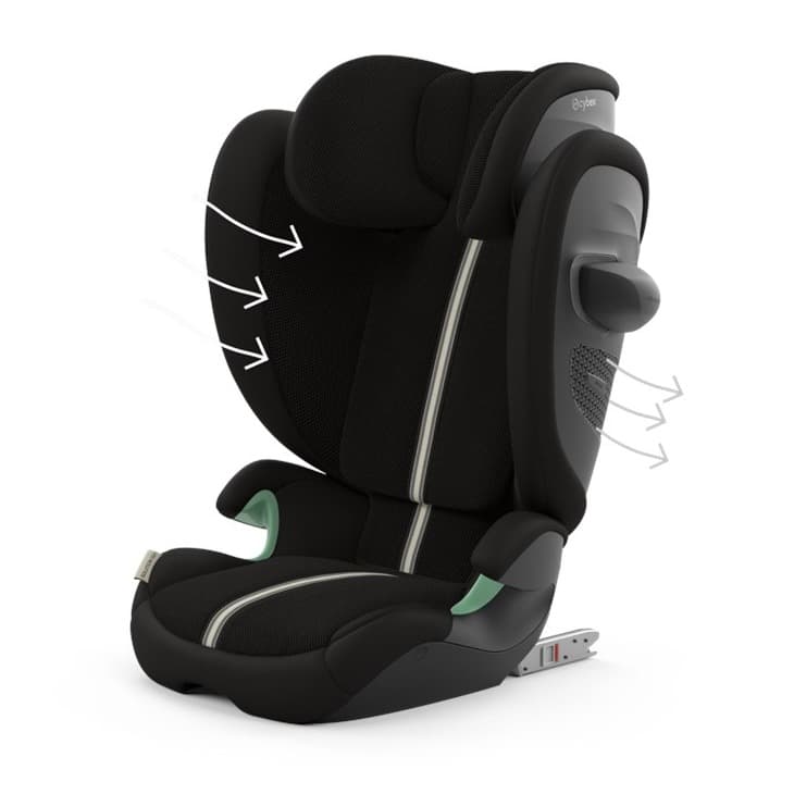 Asiento infantil Cybex Solution G2 i-Fix Plus 100-150 cm Gold Moon Black (3-12 años) - 3