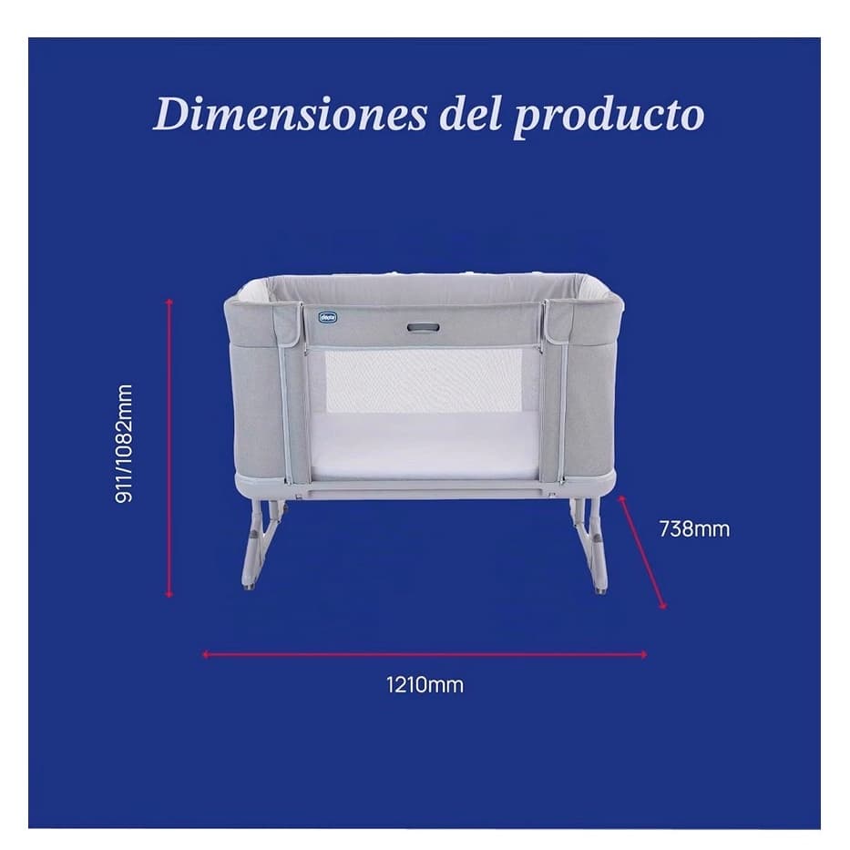 Cuna de Colecho Chicco Next2Me Forever - 3