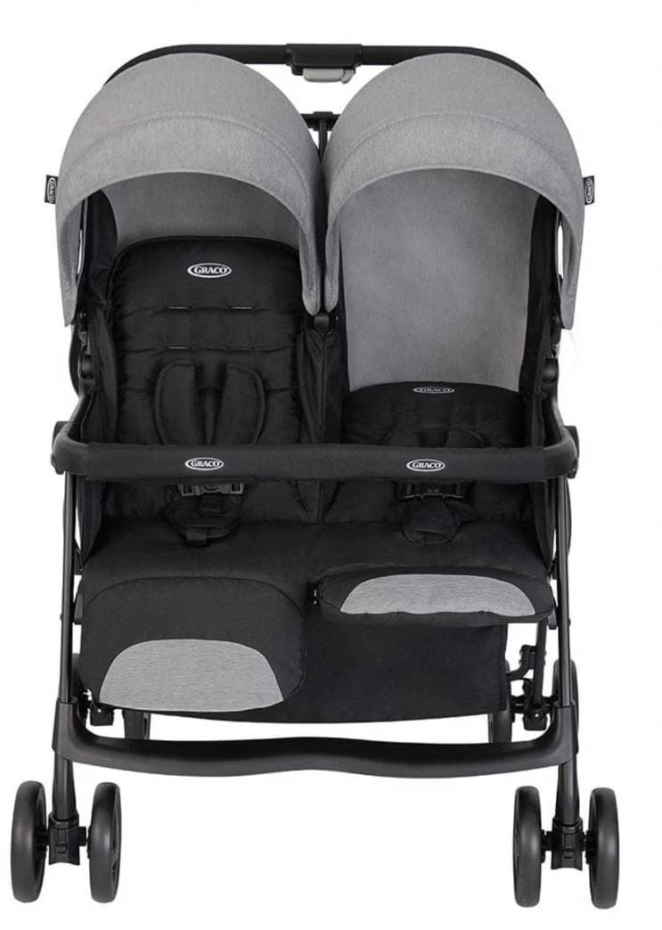Graco duorider twin stroller steeple grey - 2