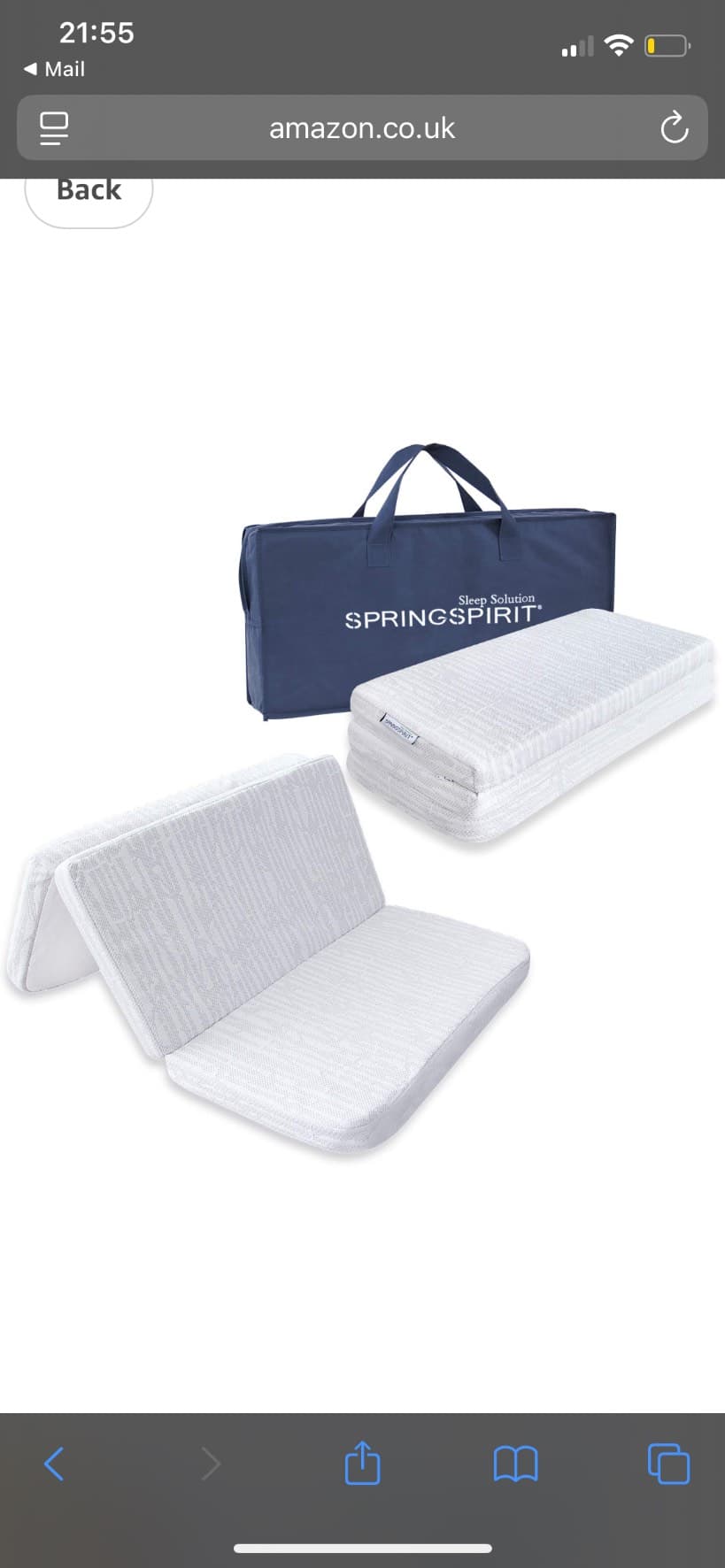 Juego de colchón y ropa de cama para cuna de viaje - 2
