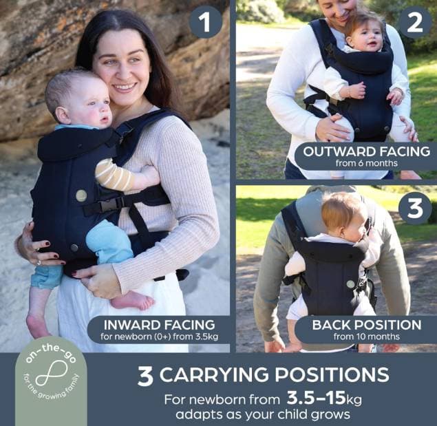 Marsupio Dream Baby Journey (grigio scuro)/15 kg max - 3