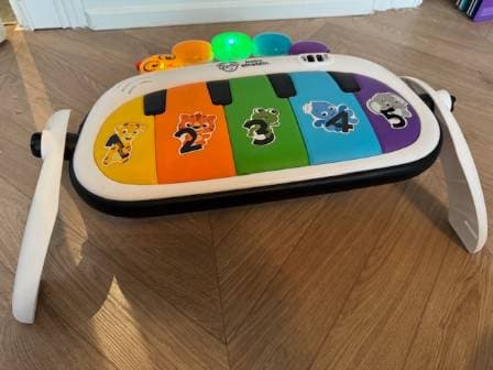 Baby Einstein 4-in-1 Kickin' Tunes Music and Language Play Gym and Piano Tummy Time Activity Mat - 2