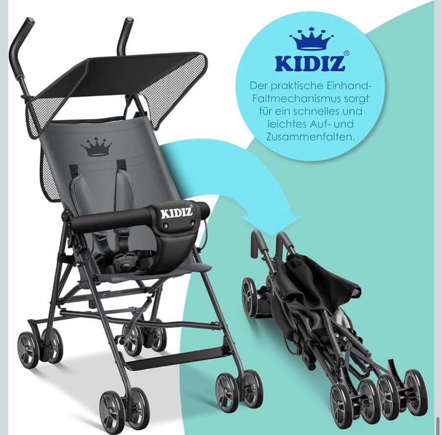 Baby stroller, foldable - 2