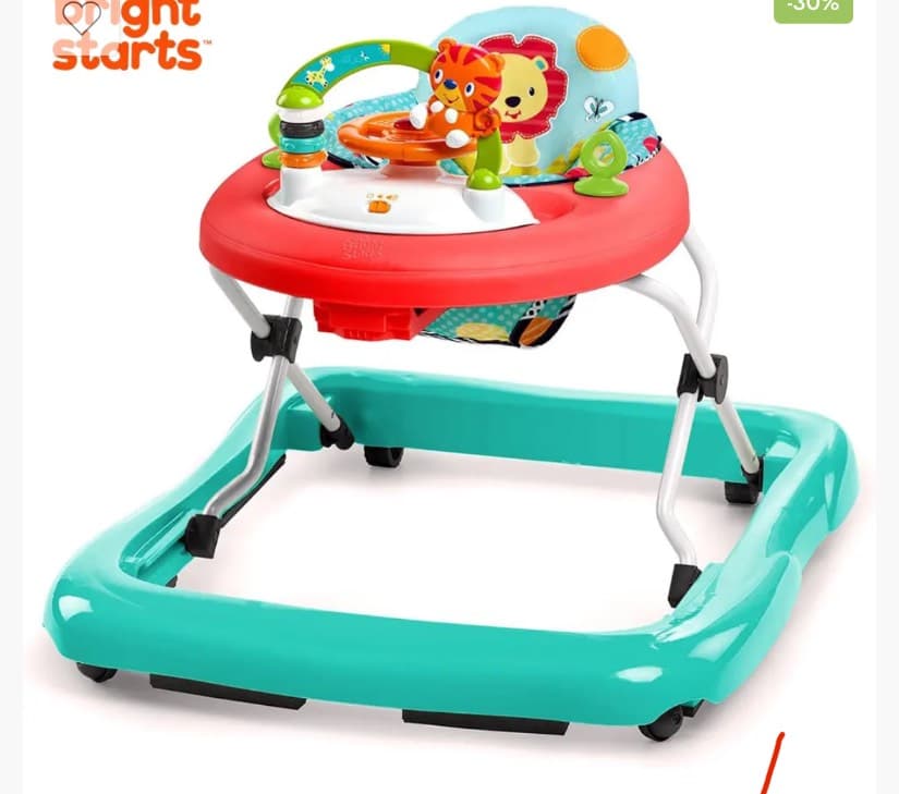 Bright Starts Roaming Safari Walk-A-Bout Baby Walker
