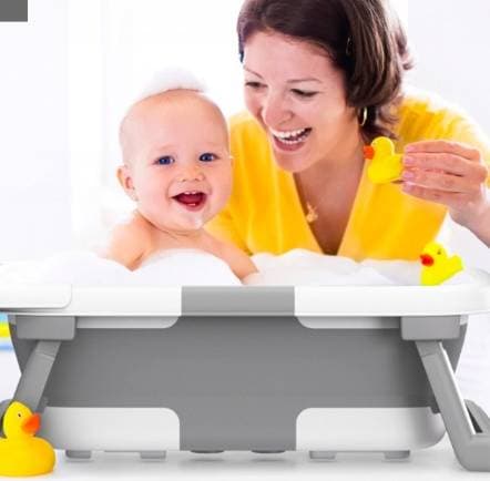 Foldable Baby Bathtub for Bathing - 4