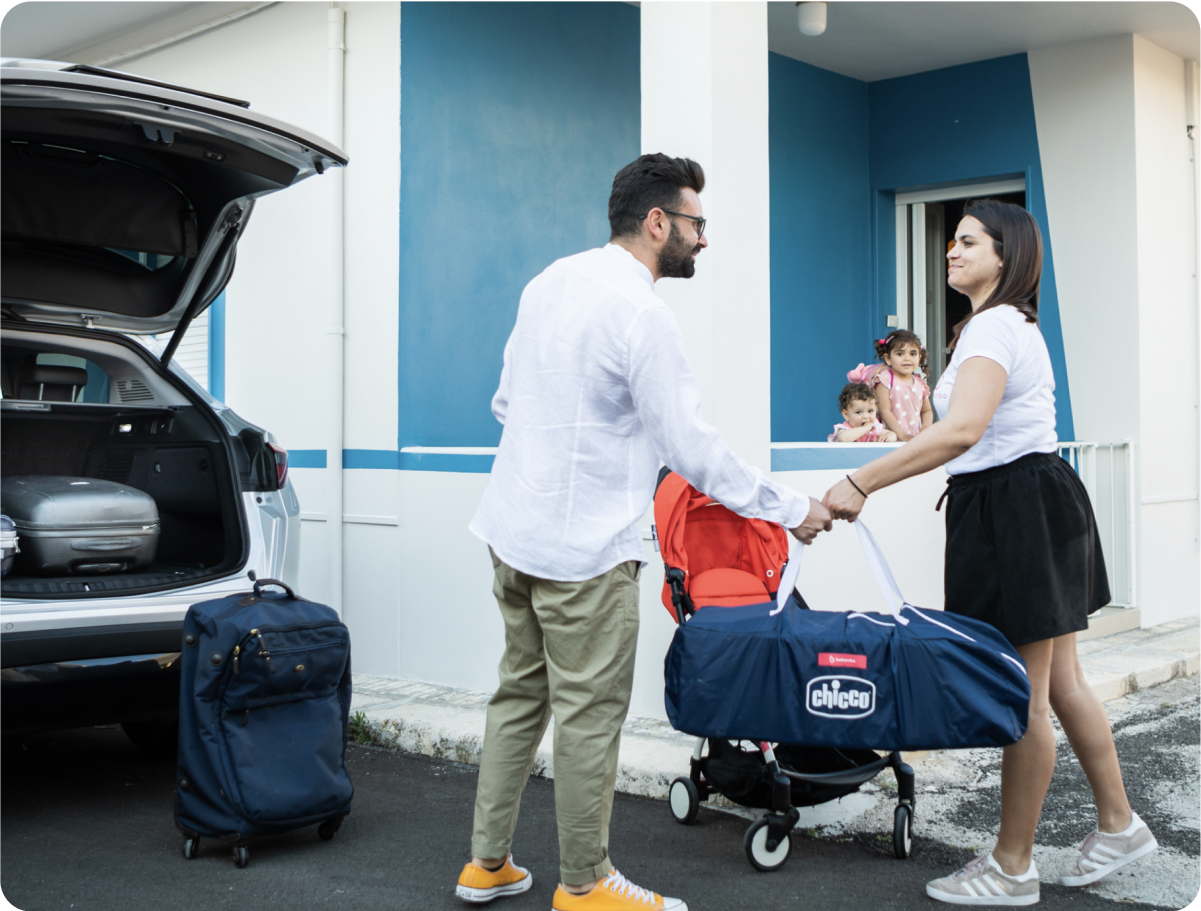 Book strollers, car seats, cribs and many more baby gear for your holidays in Abano terme. Delivery and pick-up service.